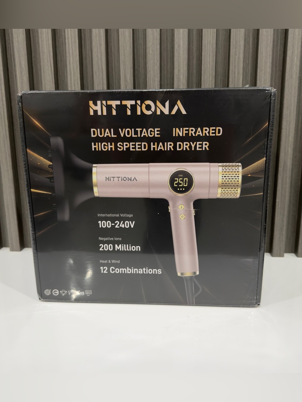 HITTIONA hair dryer, new and sealed
